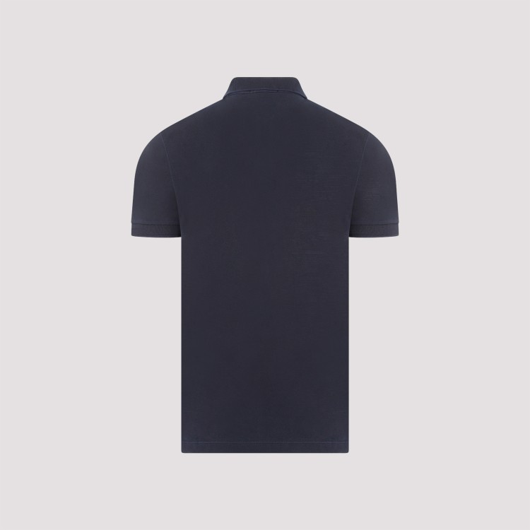 Shop Stone Island Navy Classic Polo Shirt In Black
