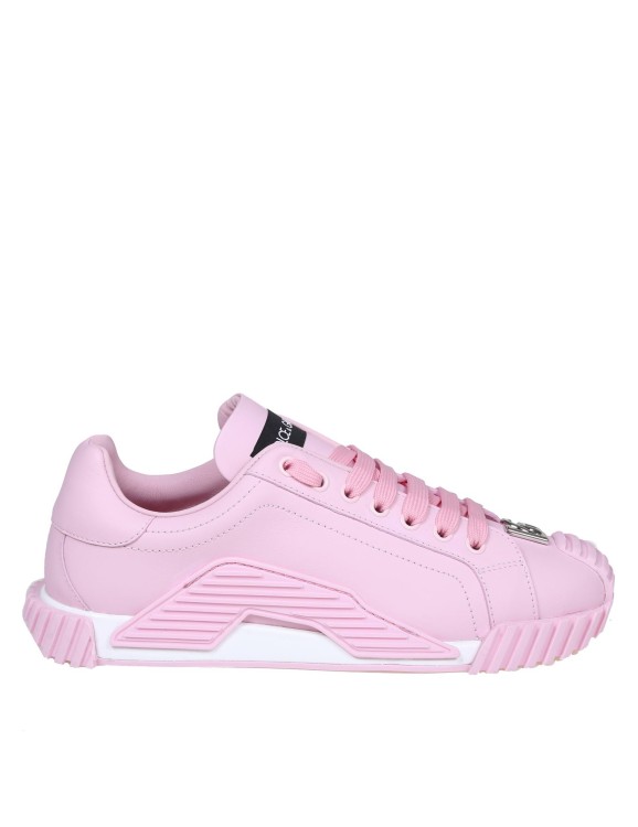 DOLCE & GABBANA SNEAKERS IN PINK COLOR LEATHER,fb8069c0-54d2-1bf3-ba75-4d0d47d7036c