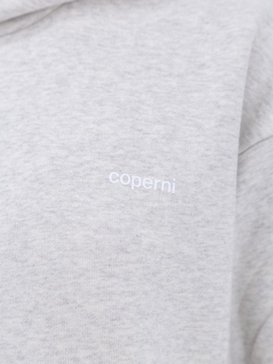 Shop Coperni Cotton Blend Sweatshirt With Hood In White