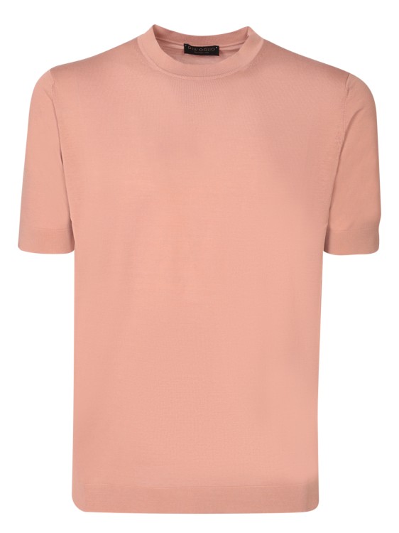 Shop Dell'oglio Elegant Old Rose T-shirt In Pink
