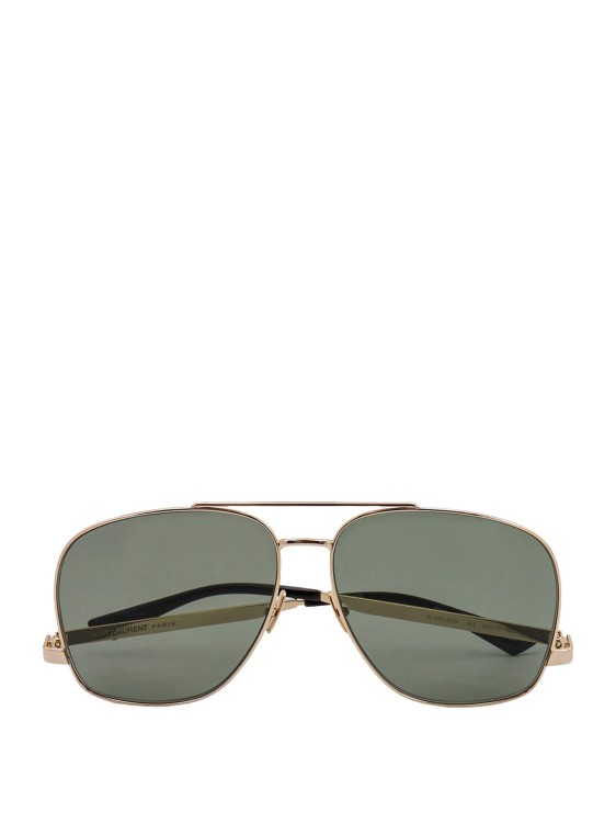 Saint Laurent Metal Sunglasses In Grey