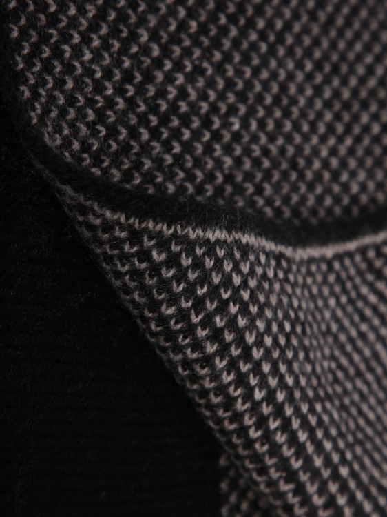Shop Dell'oglio Knit Neckwarmer In Grey