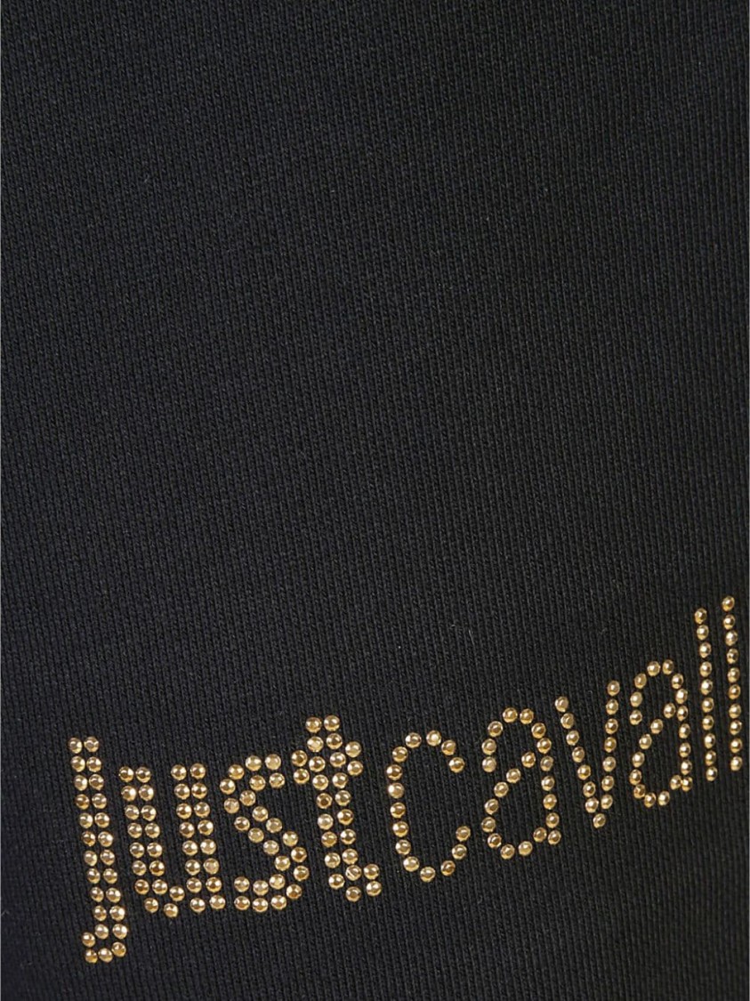 Just Cavalli Logo Track Pants In Black