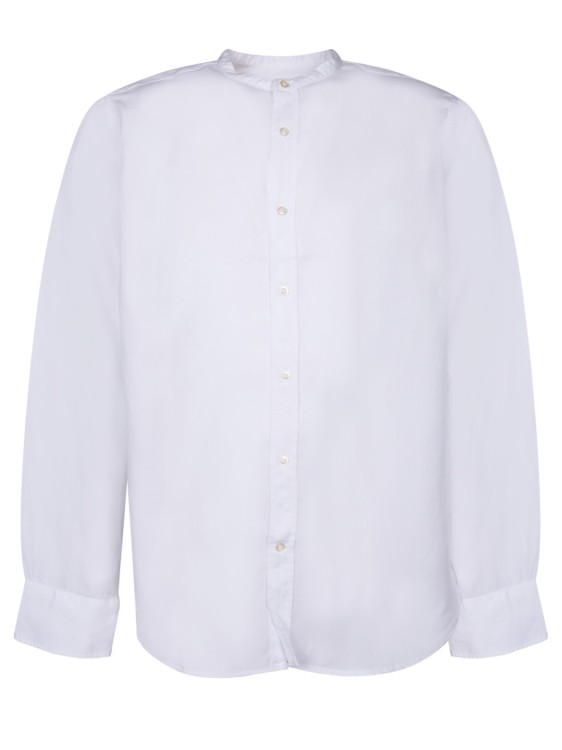 Shop Officine Generale Lyocell Shirt In White