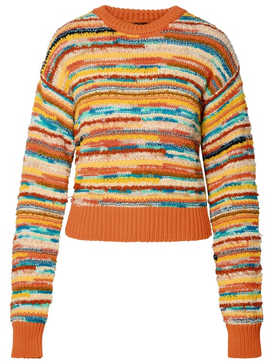 Shop Alanui Multi Linen Blend Sweater In Multicolor