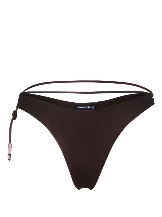 Jacquemus Le Bas De Maillot Barco Bikini Briefs, Bikini Briefs, Brown In Brown