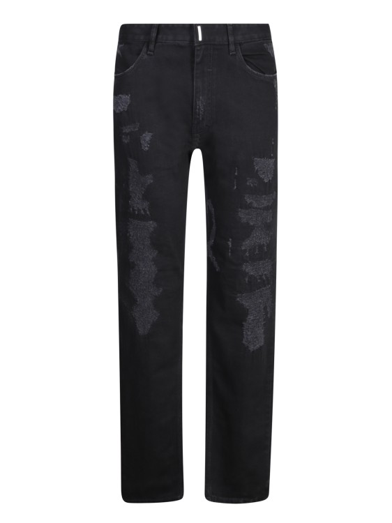 Shop Givenchy Slim-fit Jeans With A Distressed-effect In Black