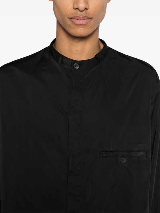 Shop Y-3 Black Twill Shirt