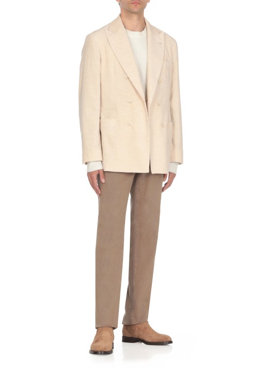 Brunello Cucinelli Men's Lightweight Cotton Sweater In Neutrals