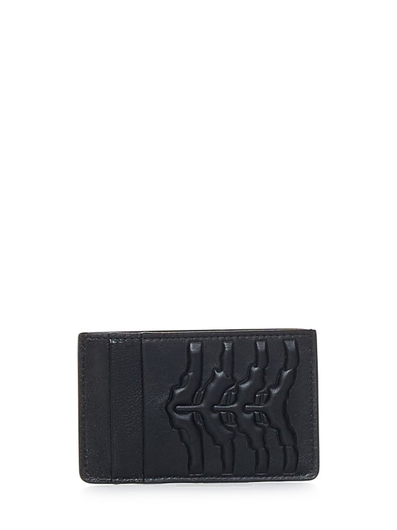 Shop Alexander Mcqueen Black Leather Card Holder