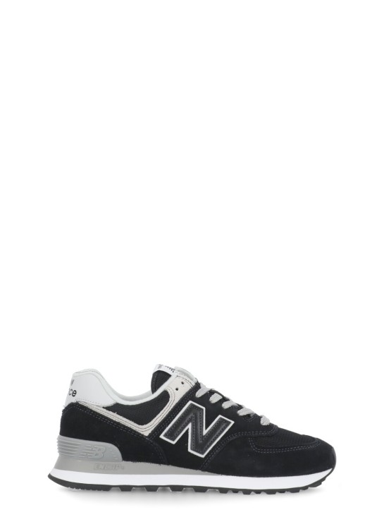 Shop New Balance 574 Sneakers In Black