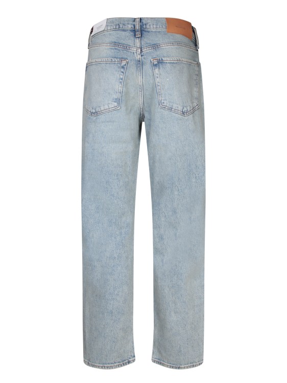 Shop 7 For All Mankind Blue Cotton Jeans In White