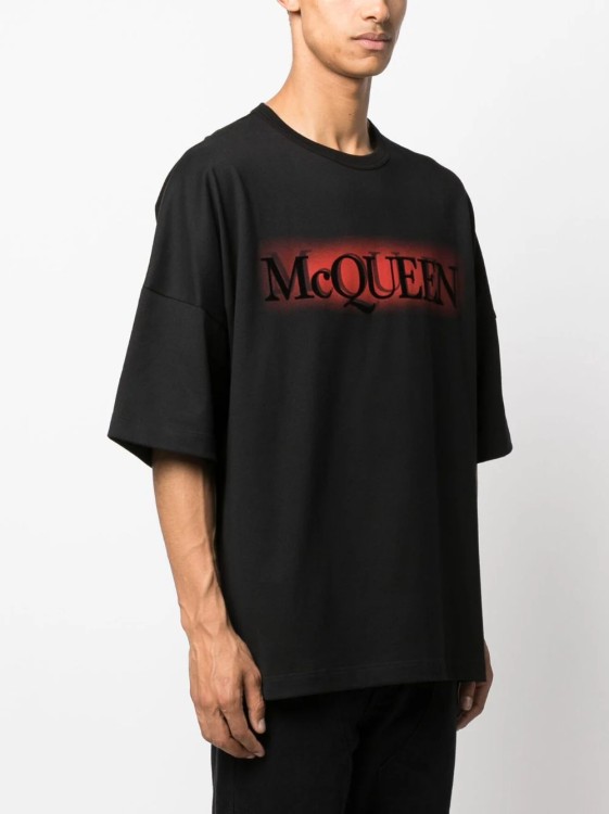 Shop Alexander Mcqueen Black Limelight Logo T-shirt