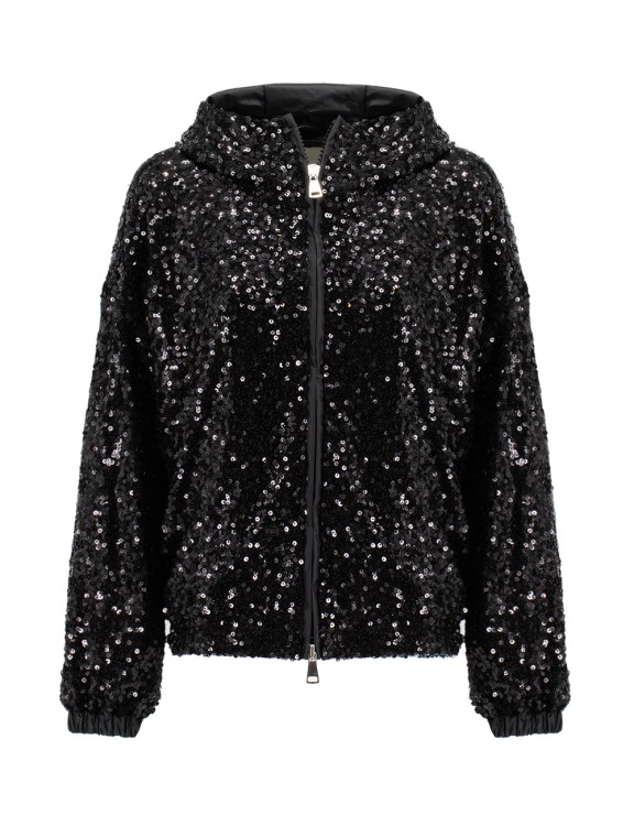 Ermanno Scervino Windproof Technical Fabric Jacket In Black