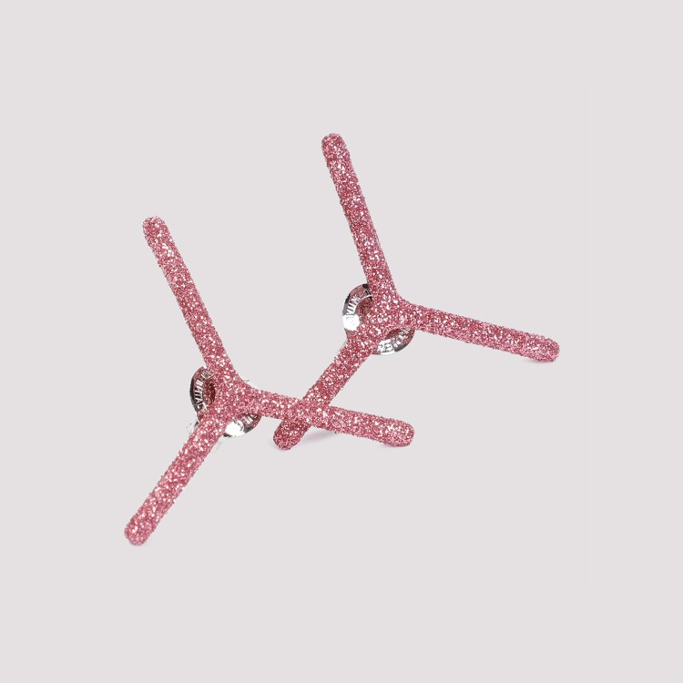 Shop Y/project Pink Glitter Mini Y Earrings
