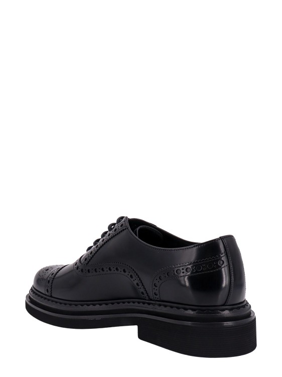 Shop Dolce & Gabbana Patent Leather Lace-up Shoe In Black