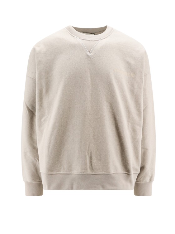 Shop A Paper Kid Cotton Sweatshirt With Frontal Logo In Neutrals