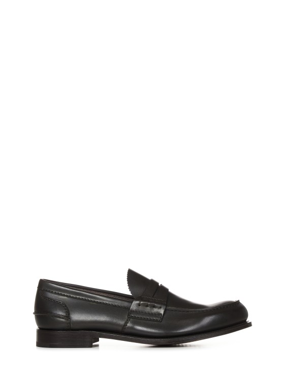 Shop Church's Pembrey Brown Calf Leather College Loafers In Black