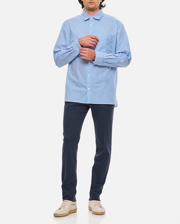Shop Apc Malo Cotton Shirt In Blue