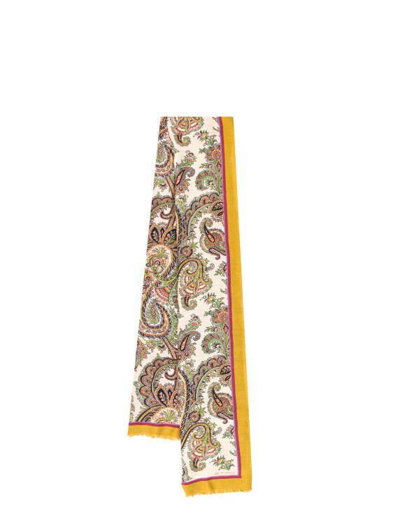 Shop Etro Wool And Cashmere Scarf In Neutrals