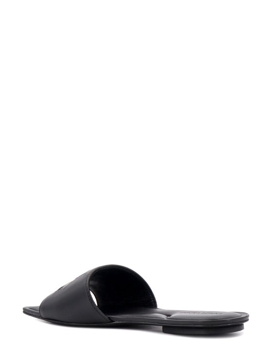 Shop Courrèges Leather Sandals In Black