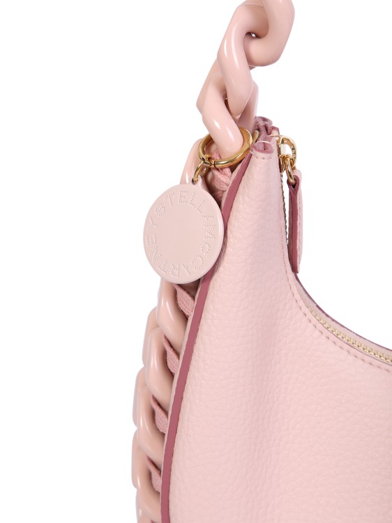Shop Stella Mccartney Chunky Chain Mini Shoulder Bag In Neutrals
