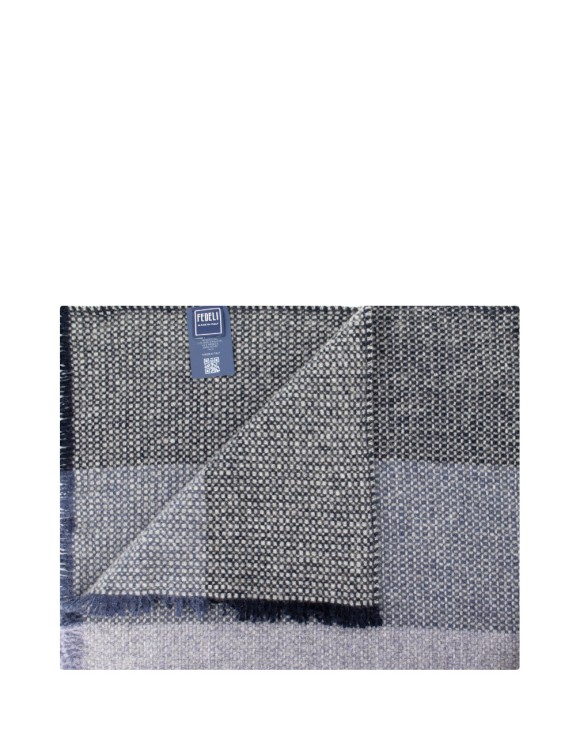 Shop Fedeli Multicolor Soft Cashmere Scarf In Grey
