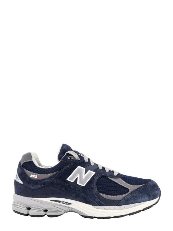 Shop New Balance Blue Suede And Mesh Sneakers