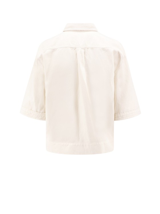 Shop Brunello Cucinelli Cotton And Linen Shirt In Neutrals