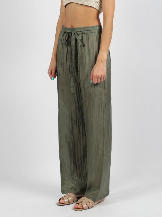 Shop The Rose Ibiza Silk Trousers In Green