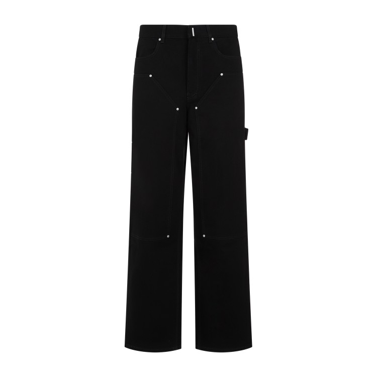 Shop Givenchy Black Cotton Pants