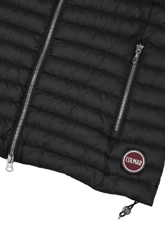 Shop Colmar Originals Black Sleeveless Jacket In Ultralight Recycled Fabric Jacket