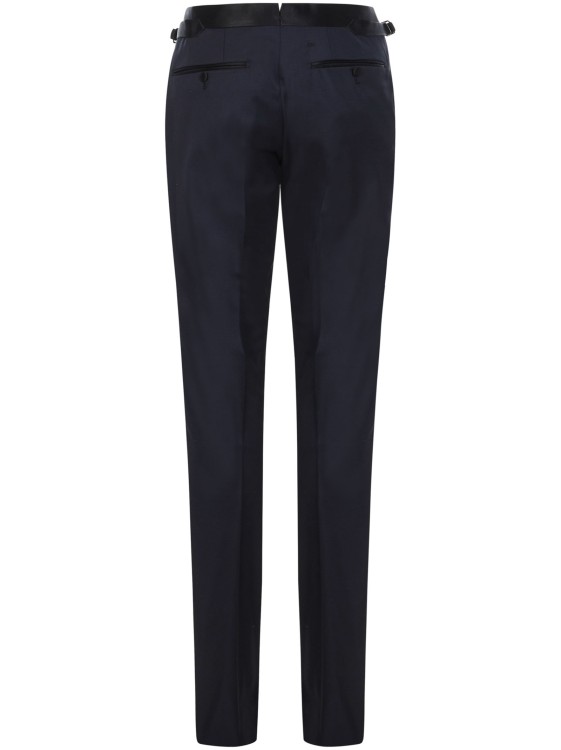Tom Ford Double-breasted Tailored Suit In Blue