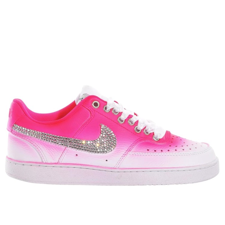 Nike Court Vision White, Pink In Purple