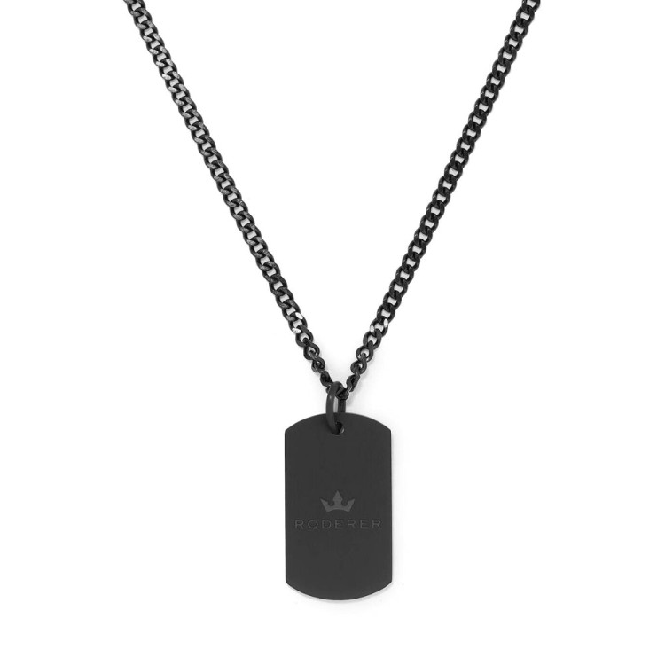 Roderer Lorenzo Necklace - Stainless Steel Black