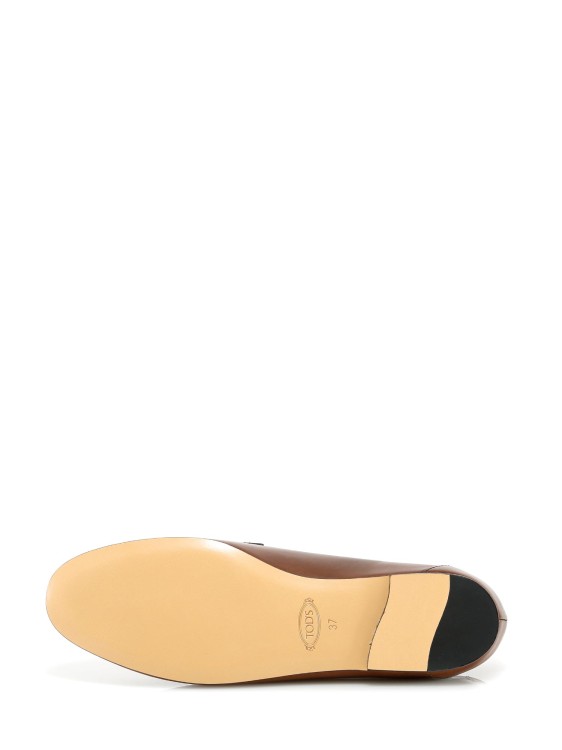 Shop Tod's Leather Loafer In Brown