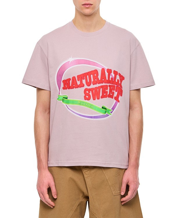 Shop Jw Anderson Naturally Sweet Classic T-shirt In Pink