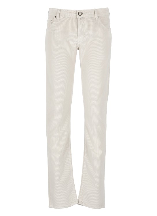 Jacob Cohen Nick Pocket-detail Trousers In White