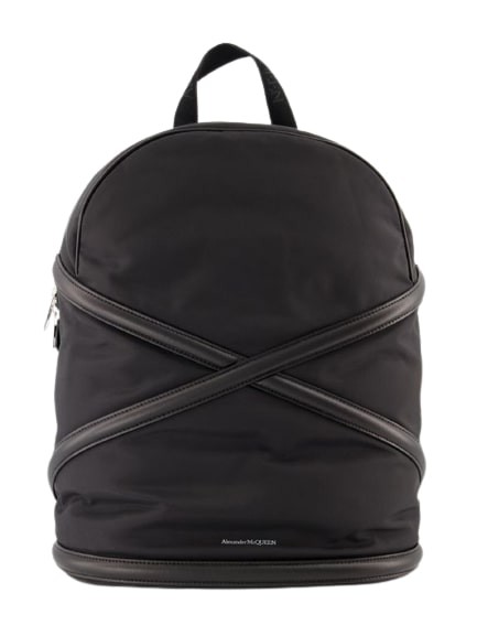 Shop Alexander Mcqueen Backpack  - Black - Leather