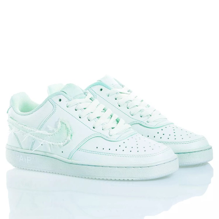 Shop Nike Court Vision Green In White
