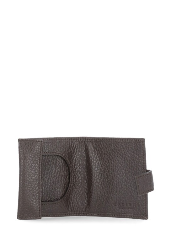 Shop Orciani Micron Leather Purse In Brown
