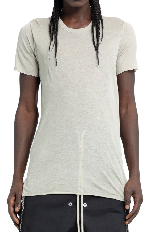 RICK OWENS BASIC SHORT SLEEVE TEE IN UNSTABLE COTTON