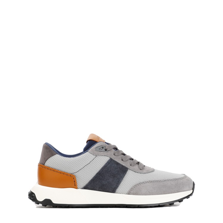 Shop Tod's Grey Mouse Running Sneakers