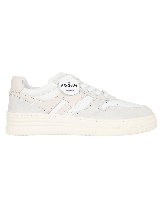 Shop Hogan H630 Sneakers In Suede In White
