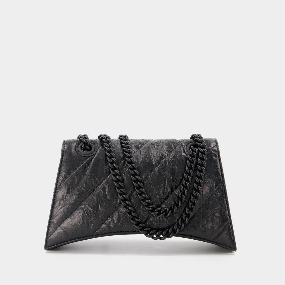 Balenciaga Crush Chain S Hobo Bag In Black