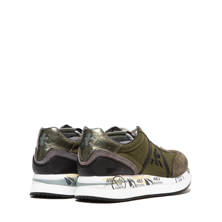 Shop Premiata Military Green Conny Sneaker