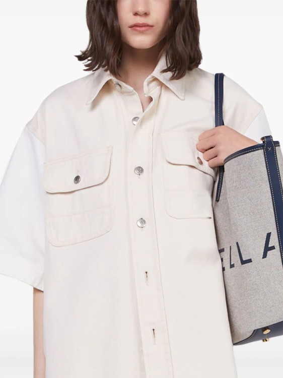 Shop Stella Mccartney Beige Denim Cotton Shirt In Neutrals