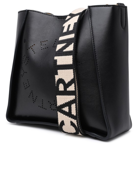 Shop Stella Mccartney Black Soft Polyurethane Mini Crossbody Bag