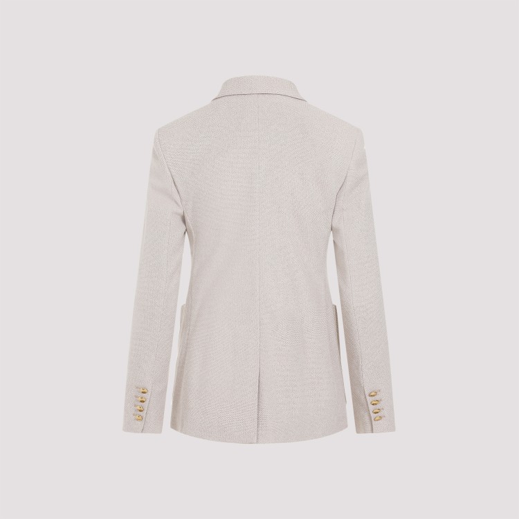 Shop Max Mara Vanadio Beige Jersey Jacket In White