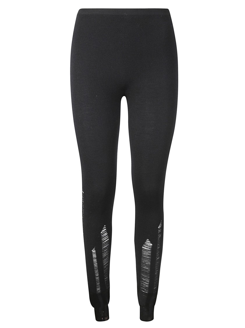 Mm6 Maison Margiela Mm6 By Maison Margiela Elastic Waist Leggings Trousers In Black